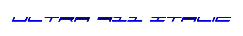 Ultra 911 Italic 