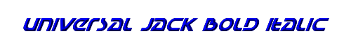 Universal Jack Bold Italic 
