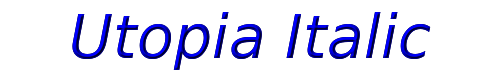 Click to use Utopia Italic Utopia Italic
