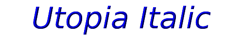 Utopia Italic 