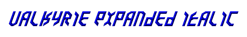 Valkyrie Expanded Italic 