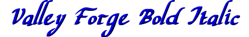 Valley Forge Bold Italic 
