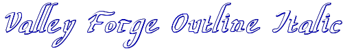 Valley Forge Outline Italic 