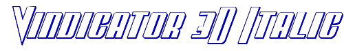 Vindicator 3D Italic 