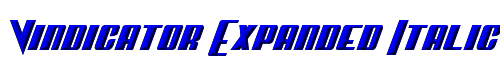 Vindicator Expanded Italic 