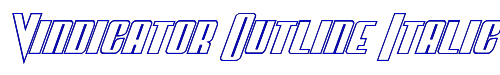 Vindicator Outline Italic 