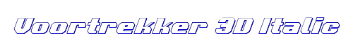 Voortrekker 3D Italic 