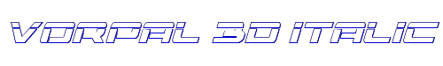 Vorpal 3D Italic 