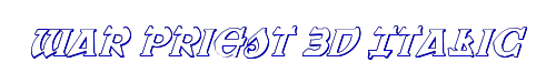 War Priest 3D Italic 