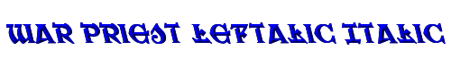 War Priest Leftalic Italic 