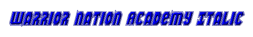 Warrior Nation Academy Italic 