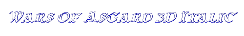 Wars of Asgard 3D Italic 