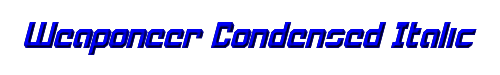 Weaponeer Condensed Italic 