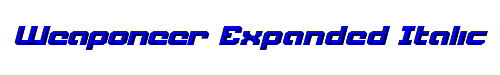 Weaponeer Expanded Italic 