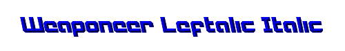 Weaponeer Leftalic Italic 