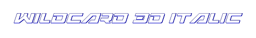 Wildcard 3D Italic 