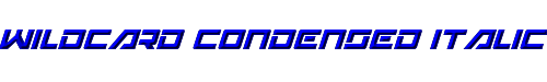 Wildcard Condensed Italic 