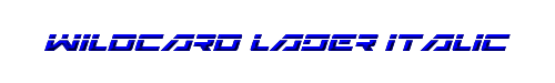 Wildcard Laser Italic 
