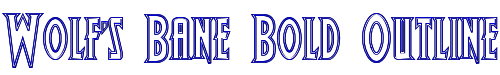 Wolf's Bane Bold Outline 