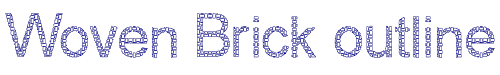 Woven Brick outline 