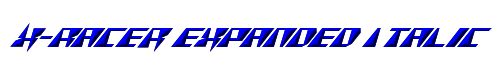 X-Racer Expanded Italic 