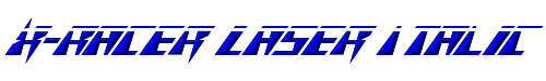 X-Racer Laser Italic 
