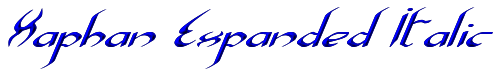 Xaphan Expanded Italic 
