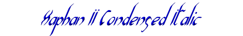 Xaphan II Condensed Italic 
