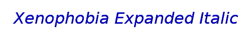 Click to use Xenophobia Expanded Italic Xenophobia Expanded Italic