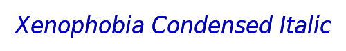 Xenophobia Condensed Italic 