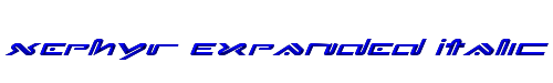 Xephyr Expanded Italic 