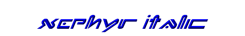 Xephyr Italic 