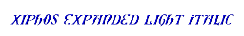 Xiphos Expanded Light Italic 