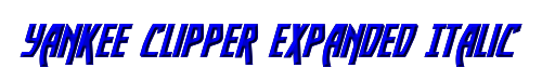 Yankee Clipper Expanded Italic 