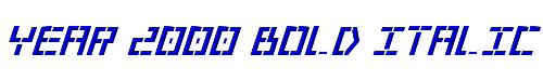 Year 2000 Bold Italic 