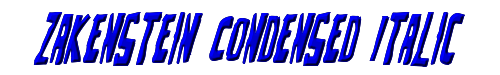 Zakenstein Condensed Italic 