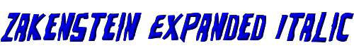 Zakenstein Expanded Italic 