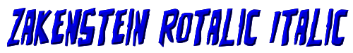 Zakenstein Rotalic Italic 