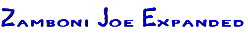 Zamboni Joe Expanded 