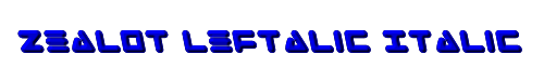 Zealot Leftalic Italic 