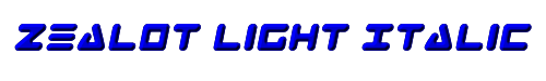Zealot Light Italic 