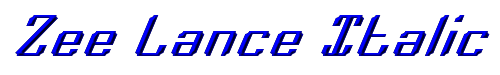 Zee Lance Italic 
