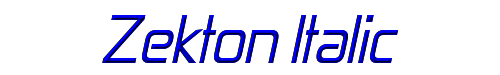 Zekton Italic 