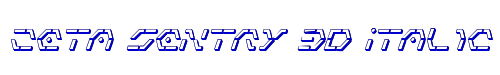 Zeta Sentry 3D Italic 