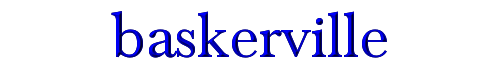 Click to use baskerville baskerville