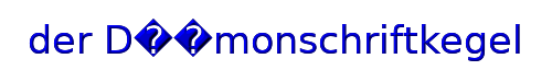 der D��monschriftkegel 