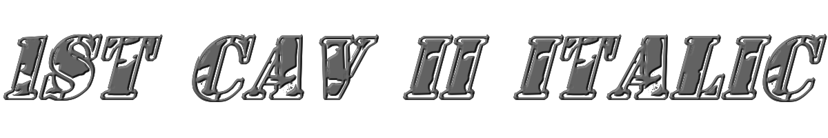 1st Cav II Italic 