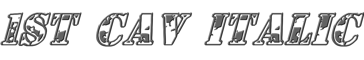 1st Cav Italic 