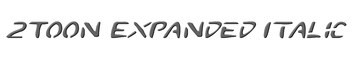 2Toon Expanded Italic 