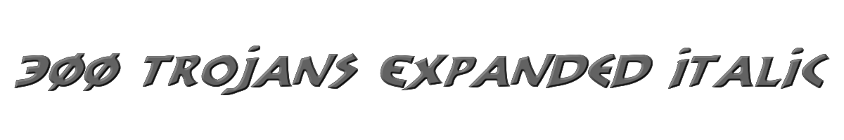 300 Trojans Expanded Italic 